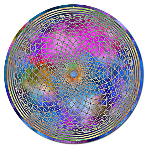 Sonnenfänger Kronen Chakra Fensterbild Nr.17. Ø 20cm · Geschenk Weihnachten Geburtstag Liebesgeschenk Dankeschön · Symbol Meditation Aufhänger Suncatcher Blickfang Fensterdekoration