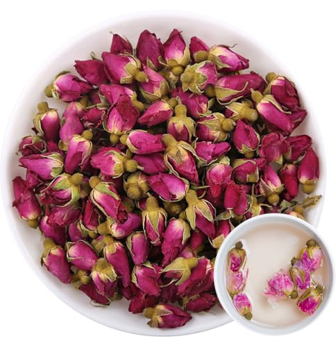 100% Rose Bud 50g/1.76oz frais, feuilles en vrac sans OGM, fleurs séchées naturelles, herbes savonneuses, sirops, boissons, boulangerie, beauté DIY, sachets et épices fraîches