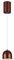 V-TAC VT-7795 Lampadario LED 8.5W a sospensione forma cilindro in metallo colore rame accensione touch 10 * 16cm regolabile 3000K - 7997