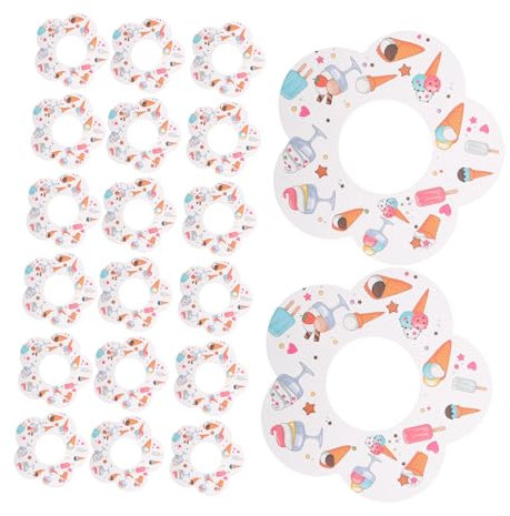 MAGICLULU 50pcs Drip Free Paper Ice-pop Holders for Boys and Girls, Disposable Cone Shape Paper Holders, Elegant and Unique Drip-Proof Design for Wedding Parties and Family Gatherings