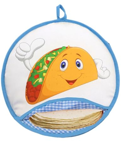 Oaygat 12 Inch Tortilla Warmer Pouch Microwavable Insulated Bag Corn Tortillas Wrap Taco Holder Tortilla Holder Warmer Pouch Tortilla Bag Tortilla Pouch Tortilla Warmer Bag Keeps Warm for Corn Taco