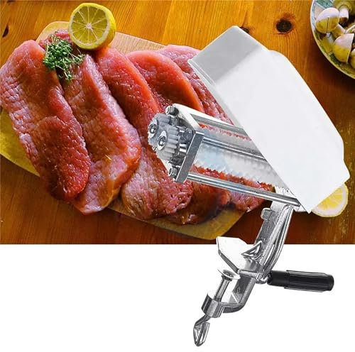 Batticarne Manuale Verticale,Batticarne Premium con Martello per Carne con Lame in Acciaio Inossidabile E Manico Antiscivolo,Battere Uniformemente,Consistenza Tenera,per Bistecca Manzo Tacchino