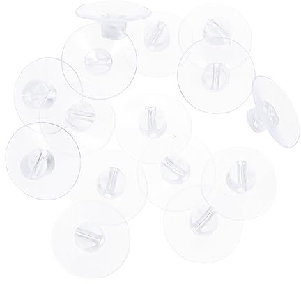 Cabilock Wall Strong Suction Hooks Suction Cup Wire Holder Slotted Pads Light String Fixer 20pcs Pack