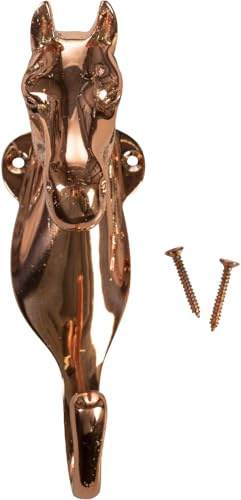 HKM Pferdekopf Halterung aus Messing, Kupfer, One Size