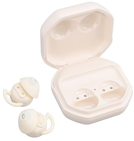 POENVFPO Tragbares -Wireless Hören Sie mit Bequemem Design und Einer Langen Akkulaufzeit für den Helm, um Reisen für zu Hören, weiß (Bewölktes Weiß)