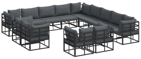 vidaXL Outdoor Set Gartenmöbel für die Terrasse, modulares Patio-Sofa Loungeset