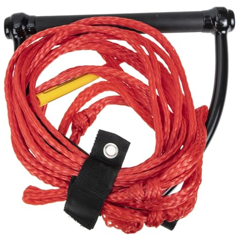 SUPVOX Wear-resistant Water Ski Rope with Sturdy Handle Bright Color for Easy Visibility UV and Abrasion Resistant Tow Rope for Wakeboarding and Recreational Water Sports