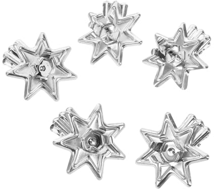 VICASKY 12stücke Metall Baumkerzenhalter Clip Sternförmige Kerzenhalter für Spitzkerzen Am Weihnachtsbaum Weihnachtskranz Weihnachtskerzendekoration