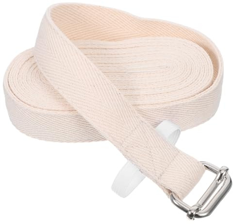 FUNOMOCYA Cintura Elastica per Yoga Bianca 28 Metri in Cotone Resistente Fascia Elastica Multifunzionale per Fitness Pilates e Fisioterapia Adatta a e Adulti per Esercizi di