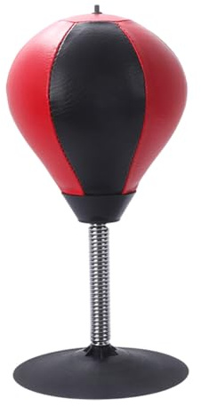 Rages Boxsack, 37 x 18 x 18 cm, Schreibtisch-Punchingball, Saugnapf, Stressabbau, robuster Schreibtisch-Boxer, Arbeitsplatz, Schlafzimmer, Schreibtisch, Boxtrainer für Fokus, Energie, Stimmung