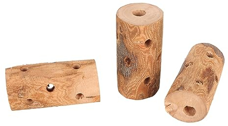 TARSHYRY Bâtons à Mâcher en Bois de Pommier pour Petits Animaux, Jouets pour Petits Animaux, Chinchillas, Hamsters, Lapins, Cochons d'Inde (avec écorce)
