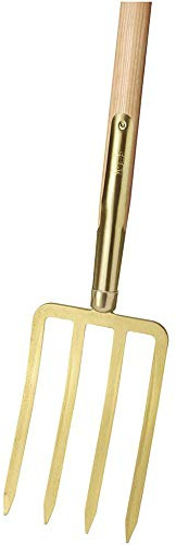 Idealspaten 67050001 Spatengabel mit Bajonettzinken, Gold, 40 x 25 x 15 cm