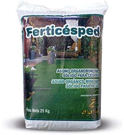 FERTICESPED ZULUETA. Abono organomineral especial césped. 25 Kg