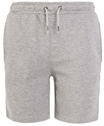 BRAVE SOUL MENS SWEAT FLEECE TRAINING SHORTS SUMMER BAGGY JOGGING BOTTOM PANTS LIGHT GREY L
