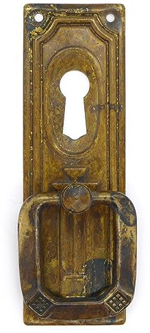 Zieher Jugendstil Messing Antik 86 x 32 - Qualität aus Europa seit 1998