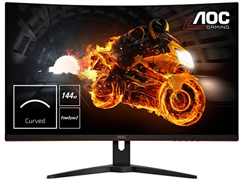 AOC C32G1 Monitor Gaming Curvo da 31.5, FHD 1920 x 1080 a 144 Hz, 1 VGA, 2 x HDMI 1 DP, Nero
