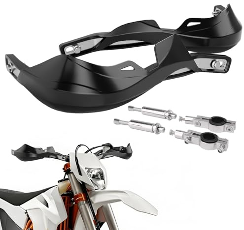 Motorcykel handskydd, 22 mm till 28 mm motorcykelhandtag för på Ron ATV Pit Bike Off-Road Motocross Enduro MX-svart