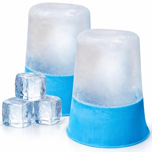 Arctic Flex Ice Roller for Face, Eyes & Neck (2 Pack) - Facial Ice Cube Roller Massager for Skin Care, Eye Bags, Migraine Pain - Reusable Silicone Ice Mold Tool Reduces Puffiness & Enhances Beauty