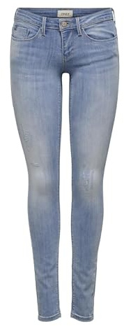 ONLY NOS Damen Onlcoral Sl Sk Jeans Bb Cre185063 Skinny Jeans,,per pack Blau (Light Blue Denim Light Blue Denim),40 /L32 (Herstellergröße:31.0)