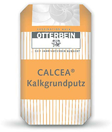 OTTERBEIN CALCEA® Kalkgrundputz 25 kg werksgemischter natürlicher Kalk nach EN 459-1 - besonders für den ökologischen Hausbau oder Denkmalpflege, Inhalt:25 kg