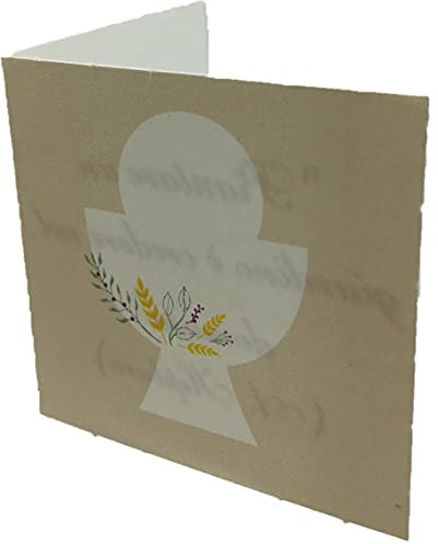 Le Gemme Di Venezia - Placa con diseño de cáliz para Primera comunión, Bautizo, Nacimiento, impresión Personalizada de Regalo