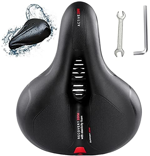 Fahrradsattel, Fahrradsitz, Hohl und Ergonomischer Fahrradsattels mit Gepolsterter Memoryschaum, Bequem, Atmungsaktiv, Geeignet für Herren Damen MTB/Rennrad Sattel