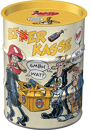 Nostalgic-Art Retro Spardose, 600 ml, MOTOmania – Biker-Kasse | Sparschwein aus Metall, Vintage Blech-Sparbüchse, Werkstatt-Deko, Geschenk-Idee für Biker