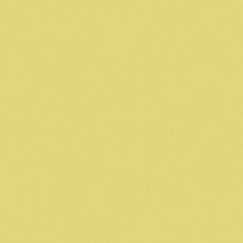 Papier peint jaune vert intissé | Tapisserie jaune effet textile pour cuisine | Papiers peints couleur lavable idéal pour couloir