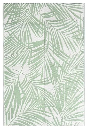 vidaXL Alfombra de Exterior Jardín Patio Terraza Balcón Salón Sala de Estar Piscina Decoración Adorno Alfombrilla Suelo PP Verde 190x290 cm