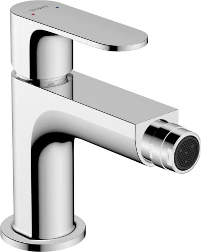 hansgrohe Einhebel-Bidetmischer Rebris S, Bidetarmatur mit Zugstange, wassersparend, Chrom
