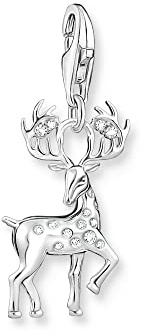 THOMAS SABO Damen Charm-Anhänger Stern & Mond Charm Club 925 Sterling Silber 1794-051-14