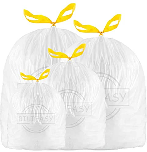 BILIEASY sacs poubelles 20L 22L 25L sacs poubelles grandes poubelles solides non parfumées sacs à ordures universels ((20-25L (60 pièces))
