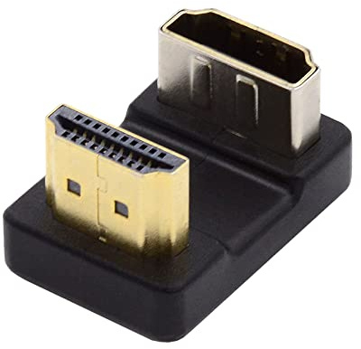 cablecc Typ-A-Standard-HDMI-1.4-Stecker auf HDMI-Buchse, spart gegenüberliegende U-Form, abgewinkelt, um 360 Grad abgewinkelt