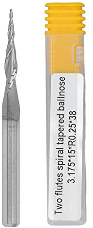 Fraise à Nez Sphérique, CNC en Spirale Conique en Acier Au Tungstène, Fraises en Bout Coniques en Carbure à Nez Sphérique, Fraise en Bout étendue en Carbure pour Fraisage Latéral