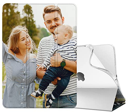 Personalised Photo Tablet Case Compatible with iPad 7th/8th/9th Gen, Auto Wake/Sleep, Standing Cover