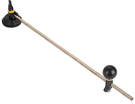 QANYEGN 6-Rad-Zirkel-Glasschneider, Kreisschneider, Glasschneider-Werkzeugset Inklusive Saugnäpfen Für Präzises Kreisschneiden(80cm)