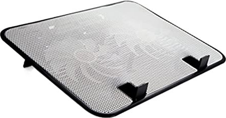 Laptop Cooler Stand Laptop Cooling Fan Laptop Cooling pad 5v Dual Fan USB External Laptop Cooling pad Ultra-Thin Bracket Silent Metal Panel Fan Laptop Cooling Pad Laptop Cooler Pad (Color : White, S