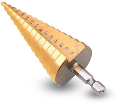 3–12 mm, 4–12 mm, 4–20 mm HSS-Stufenbohrer-Set mit gerader Nut, beschichtetes Holz, Metall, Lochschneider, Kernbohrer-Set (Color : 3-13mm Hexagon)