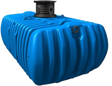 4rain Flat XL Flachtank-Paket 7000 Liter - Regenwassertank Komplettsystem für Haus und Garten, Flacher Regenwasserspeicher mit einfacher Installation und nachhaltiger Bewässerung