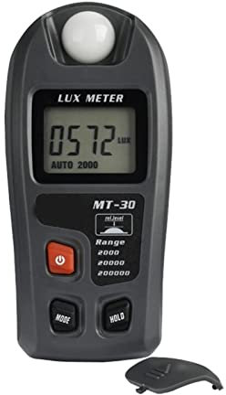 DIKAMAN Lichtmeter, Light Meter 0~200.000Lux Reichweite Light Meter Pocket Design Light Meter Lux/FC Photometer Tester Umweltprüfung für die Kultivierung und Messung von Zimmerpflanze, 422314122