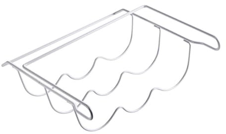 Mikinona Refrigerator Storage Rack White for Kitchen Accessories Fridge Wine Rack Beverage Bottles Holder Beer Shelf Hanging Shelf for Fridge
