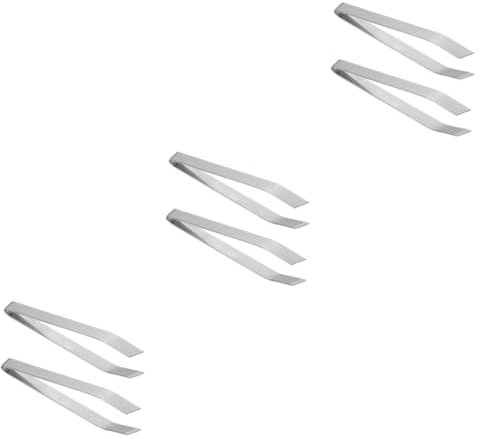 Cabilock 6 Uds Alicates De Cocina Pinzas Para Espinas De Pescado Pinzas Planas Pinzas De Acero Inoxidable Clip Para Espinas De Pescado