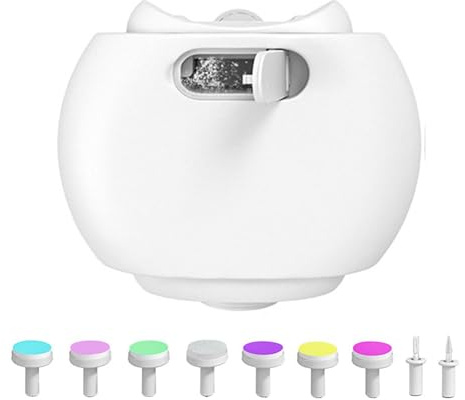 Coupe-ongles électriques, coupe-ongles électrique | Aiguiseur de coupe-ongles magnétique électrique pour bébé,Outil de toilettage avec 9 têtes de lime pour pique-nique, maison, voyage et