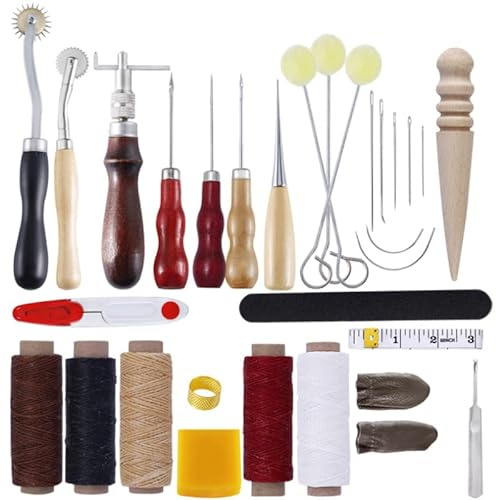 Wood Whittling Kit for Beginners, 24PCS Wood Carving Tools Kit, Includes 6PCS Basswood Carving Blocks and 7PCS Whittling Knife, Gloves,Tape, Roll Bag, Sharpener for Widdling Kit (Style 2)