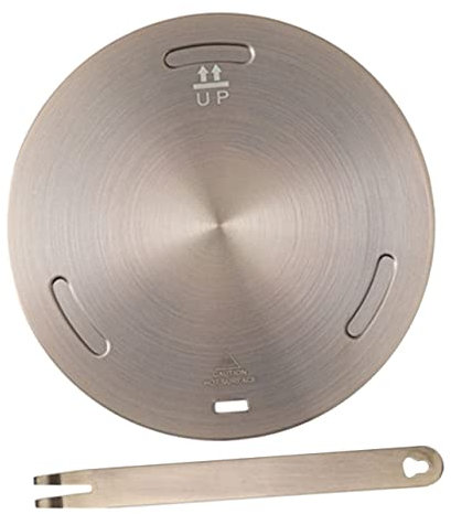HOLIDYOYO 1set Diffusore di Calore per Piani Induzione Piastra Inossidabile per Cottura Uniforme e Miglioramento del Gusto Facile da Pulire e Resistente alla Deformazione