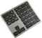 Briaatt Teclado Numérico Bluetooth 2.4G Teclado Numérico Inalámbrico Ultrafino Teclado Numérico Recargable USB para iOS Android Ventana Negro