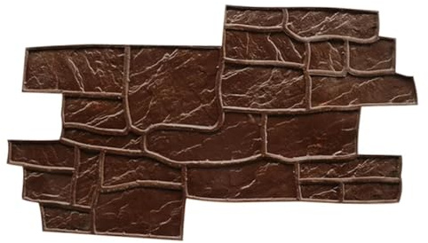 CXUNFHCL Stampi Decorativi per Cemento, tappetini in Cemento Testurizzati con Effetto Pietra Naturale, stampi per Cemento in Poliuretano Senza Soluzione di continuità per Fai da Te, tappetini stampat