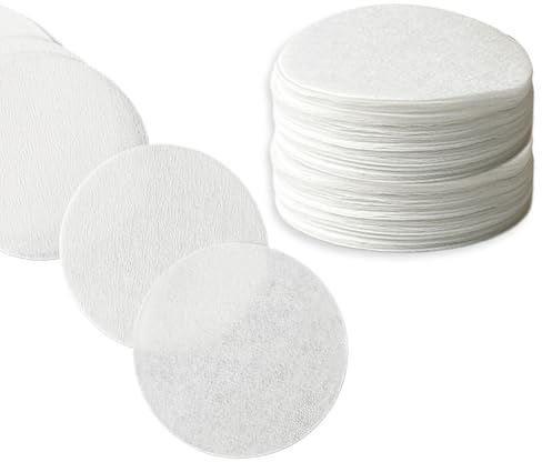 500 Sheets of Concentrated Italian Coffee Machine Circle Disposable Portable Filter Paper for Restaurant Minimalist Style White (58mm)