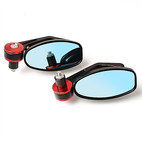 Motorrad Lenkerendenspiegel Für K&AWASAKI Für Z125 Für Z650 Für Z750 Für Z800 Für Z900 Für Z1000 Für ER6N Für ER6 Motorrad 7/8 22 MM Lenker Rückansicht(E)
