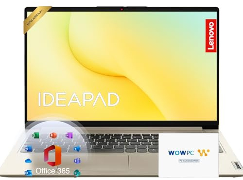 Lenovo IdeaPad - Ordenador portátil de 15.6 pulgadas con Microsoft 365 Home and Business, 12 GB de RAM, SSD PCIe de 512 GB, Intel Core, Wi-Fi 6, batería de 11 horas, almacenamiento en la nube de 1 TB